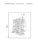 INTERNAL COMBUSTION ENGINE WITH A CYLINDER HEAD HAVING AN INTEGRATED     DRAINAGE CHANNEL AND METHOD FOR PRODUCING THE INTERNAL COMBUSTION diagram and image