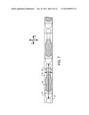 METHOD OF MANUFACTURING A BODY ADHERING ABSORBENT ARTICLE ORIENTATED IN     THE CROSS-MACHINE DIRECTION WITH REDUCED CURL diagram and image