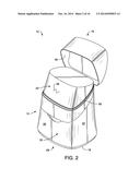 WIPES DISPENSER WITH SELF-CLOSING LID diagram and image