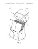 WIPES DISPENSER WITH SELF-CLOSING LID diagram and image