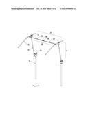 Supporting Awning Bracket of the Foldable Chair diagram and image