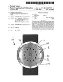 TIMEPIECE WITH PIXEL REPRESENTATION OF MOVEMENT OF TIME diagram and image