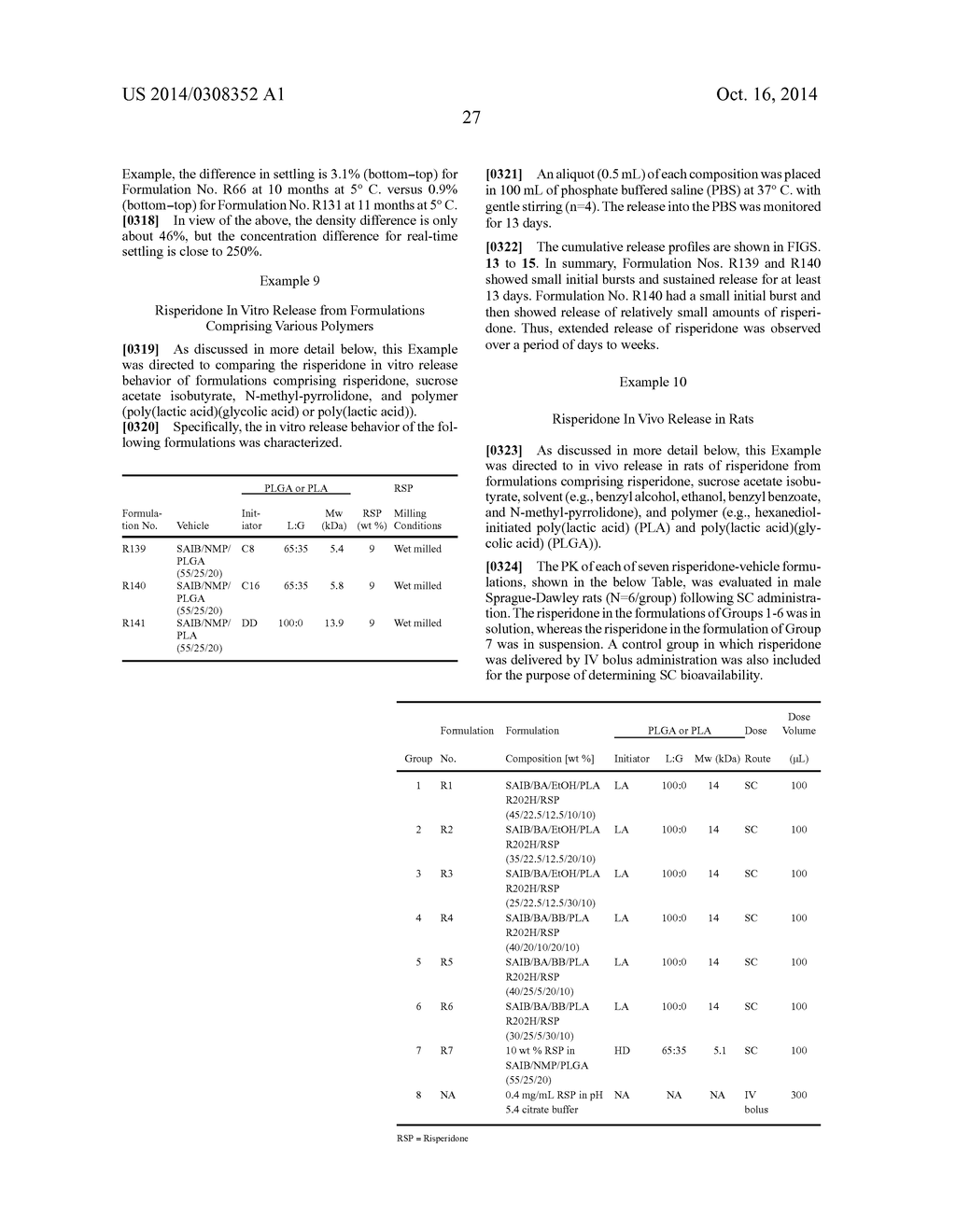 COMPOSITIONS AND METHODS INVOLVING POLYMER, SOLVENT, AND HIGH VISCOSITY     LIQUID CARRIER MATERIAL - diagram, schematic, and image 57