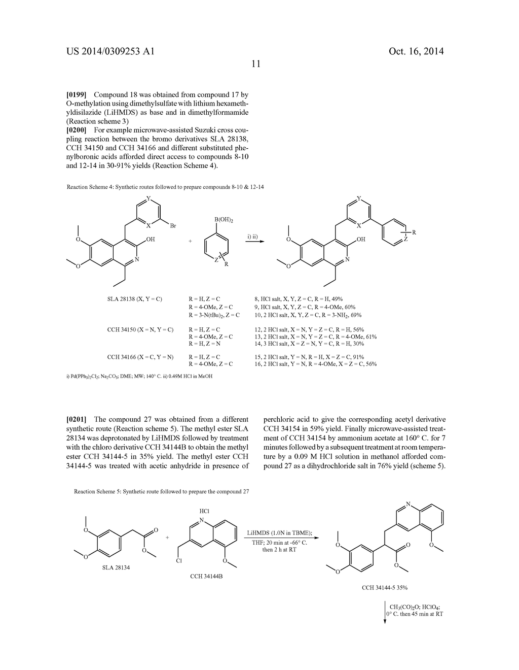SUBSTITUTED 6,7-DIALKOXY-3-ISOQUINOLINOL DERIVATIVES AS INHIBITORS OF     PHOSPHODIESTERASE 10 (PDE 10A) - diagram, schematic, and image 12