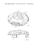 SURGICAL INSTRUMENT HEAD AND ASSEMBLY INCLUDING TAB SEPARATION MEMBER diagram and image