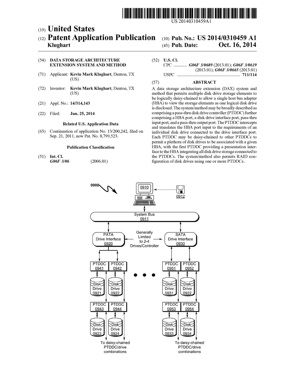 Data Storage Architecture Extension System and Method - diagram, schematic, and image 01