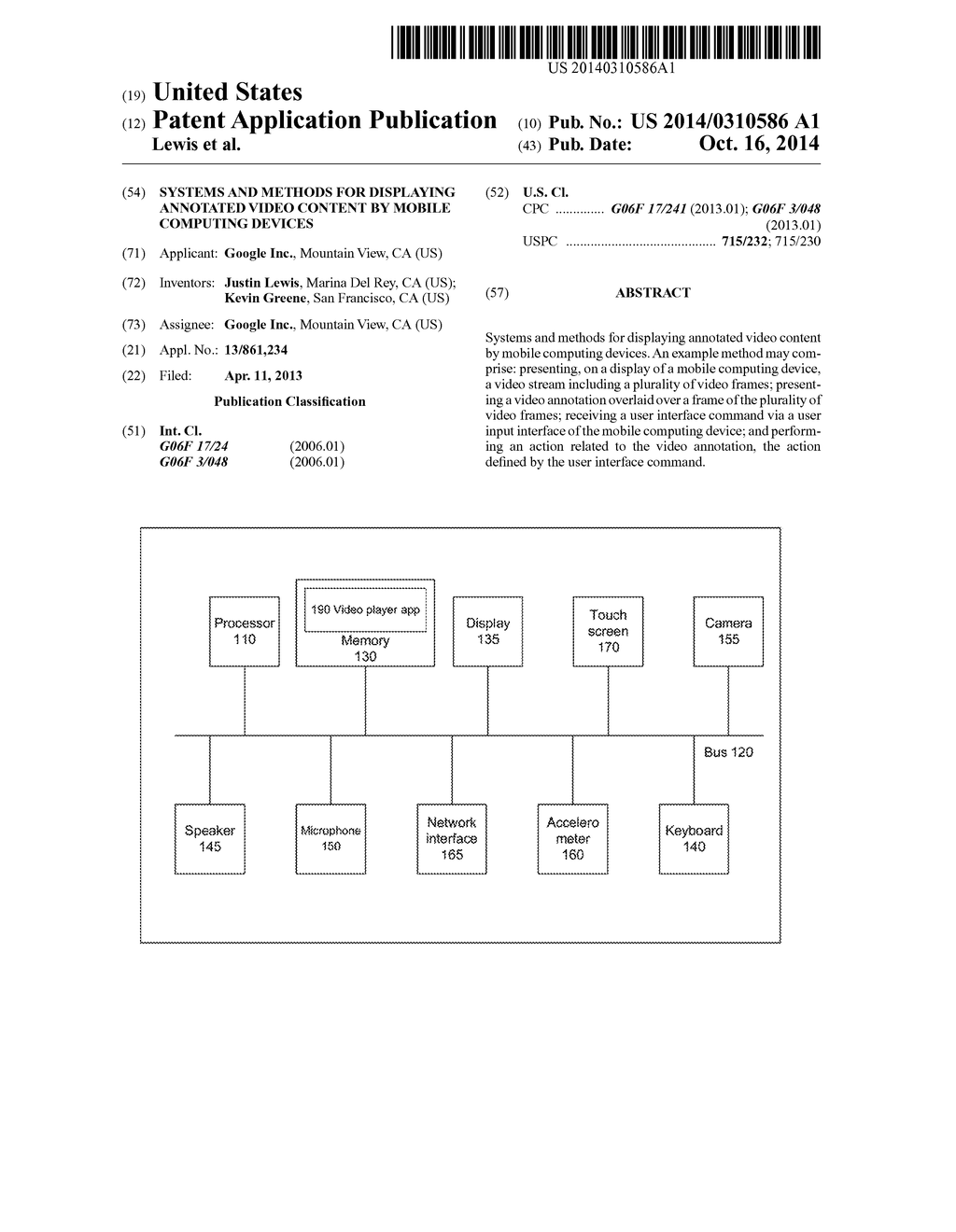 Systems and Methods for Displaying Annotated Video Content by Mobile     Computing Devices - diagram, schematic, and image 01