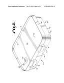 DEVICE FOR STORING, MARINATING, TRANSPORTING AND SERVING FOOD INCLUDING     WARMING COVER AND CUTTING BOARD AND METHOD THEREFOR diagram and image