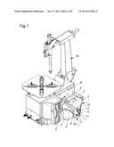 BEAD BREAKING UNIT FOR TYRE CHANGING MACHINES OR THE LIKE diagram and image