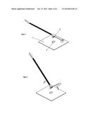 CABLE TIE FOR MOUNTING CABLES AGAINST A PANEL diagram and image