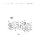 Riding Vehicle with Self-Correcting Steering diagram and image