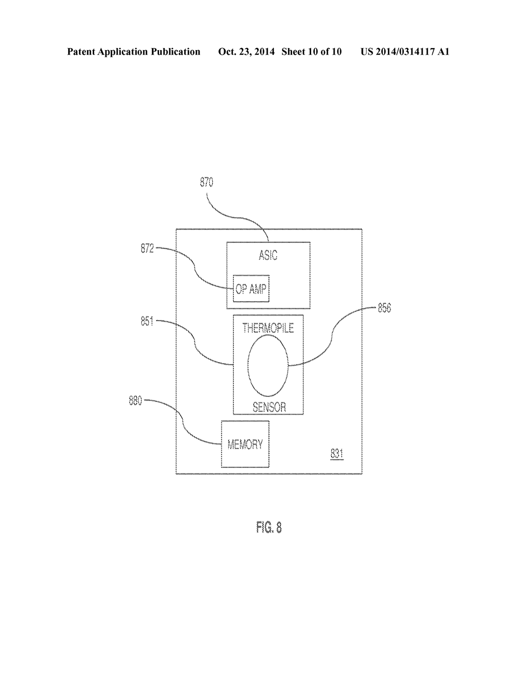 Method and Assembly For Determining The Temperature Of A Test Sensor - diagram, schematic, and image 11