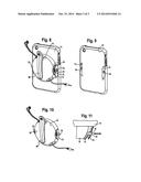 Attachable Extendable and Retractable Earpiece and Protective Casing     Assembly for Mobile Communication and Sound Devices diagram and image