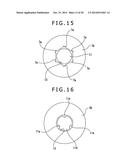 SPEAKER DEVICE WITH A MAGNETIC GAP FILLED WITH MAGNETIC FLUID AND CHANGING     MAGNETIC FLUX DENSITY IN AXIAL AND CIRCUMFERENTIAL DIRECTIONS diagram and image