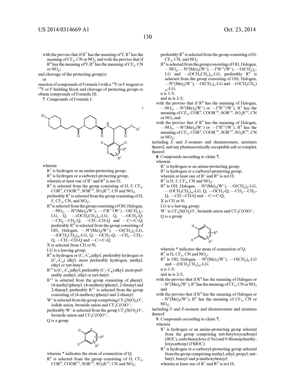 COMPOUNDS FOR BINDING TO THE PLATELET SPECIFIC GLYCOPROTEIN IIB/IIIA AND     THEIR USE FOR IMAGING OF THROMBI - diagram, schematic, and image 138