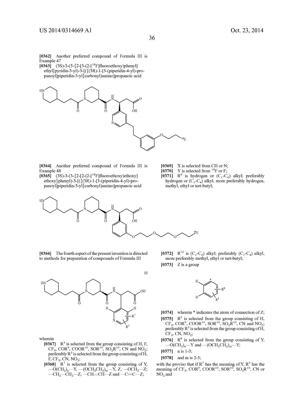 COMPOUNDS FOR BINDING TO THE PLATELET SPECIFIC GLYCOPROTEIN IIB/IIIA AND     THEIR USE FOR IMAGING OF THROMBI - diagram, schematic, and image 44