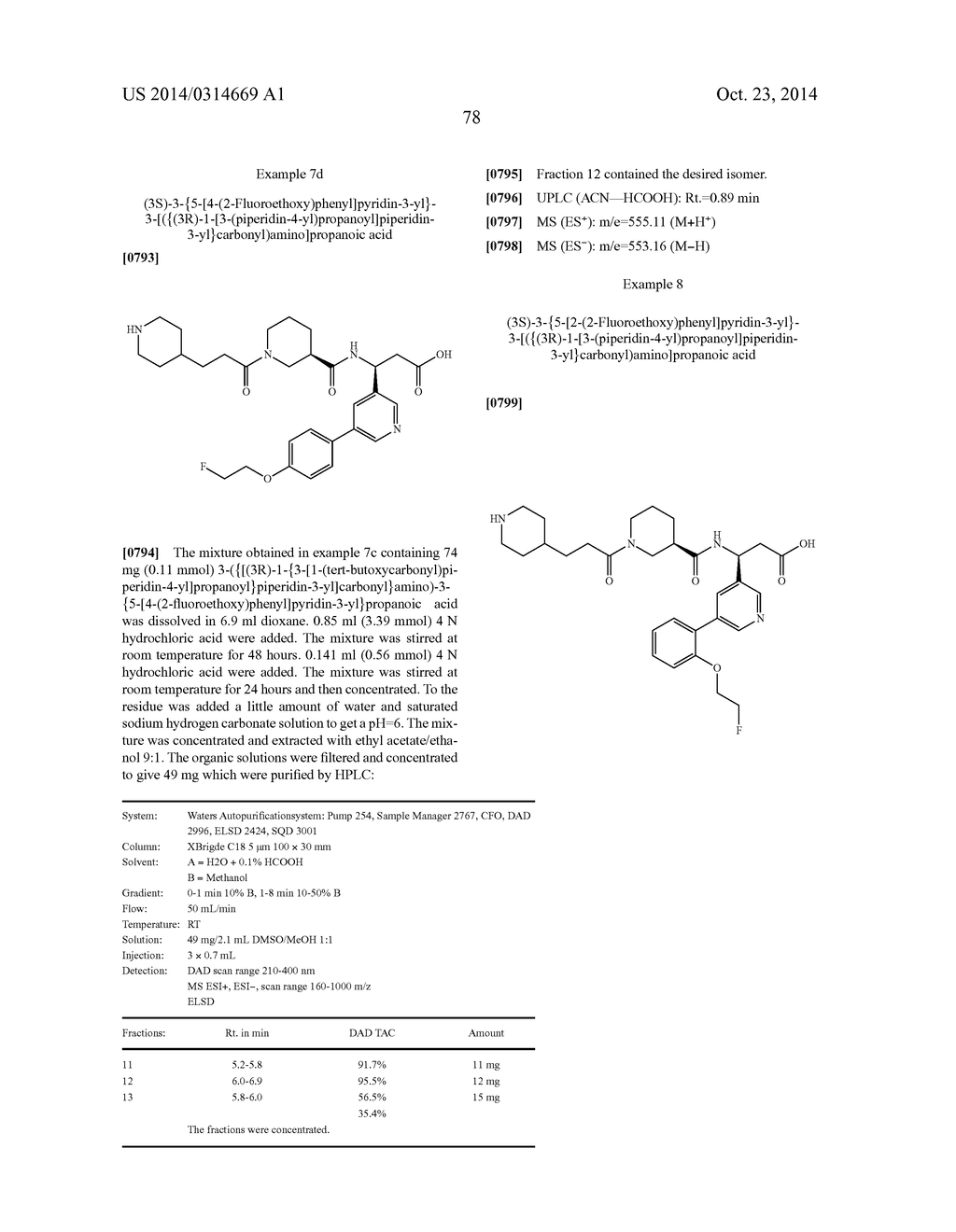 COMPOUNDS FOR BINDING TO THE PLATELET SPECIFIC GLYCOPROTEIN IIB/IIIA AND     THEIR USE FOR IMAGING OF THROMBI - diagram, schematic, and image 86