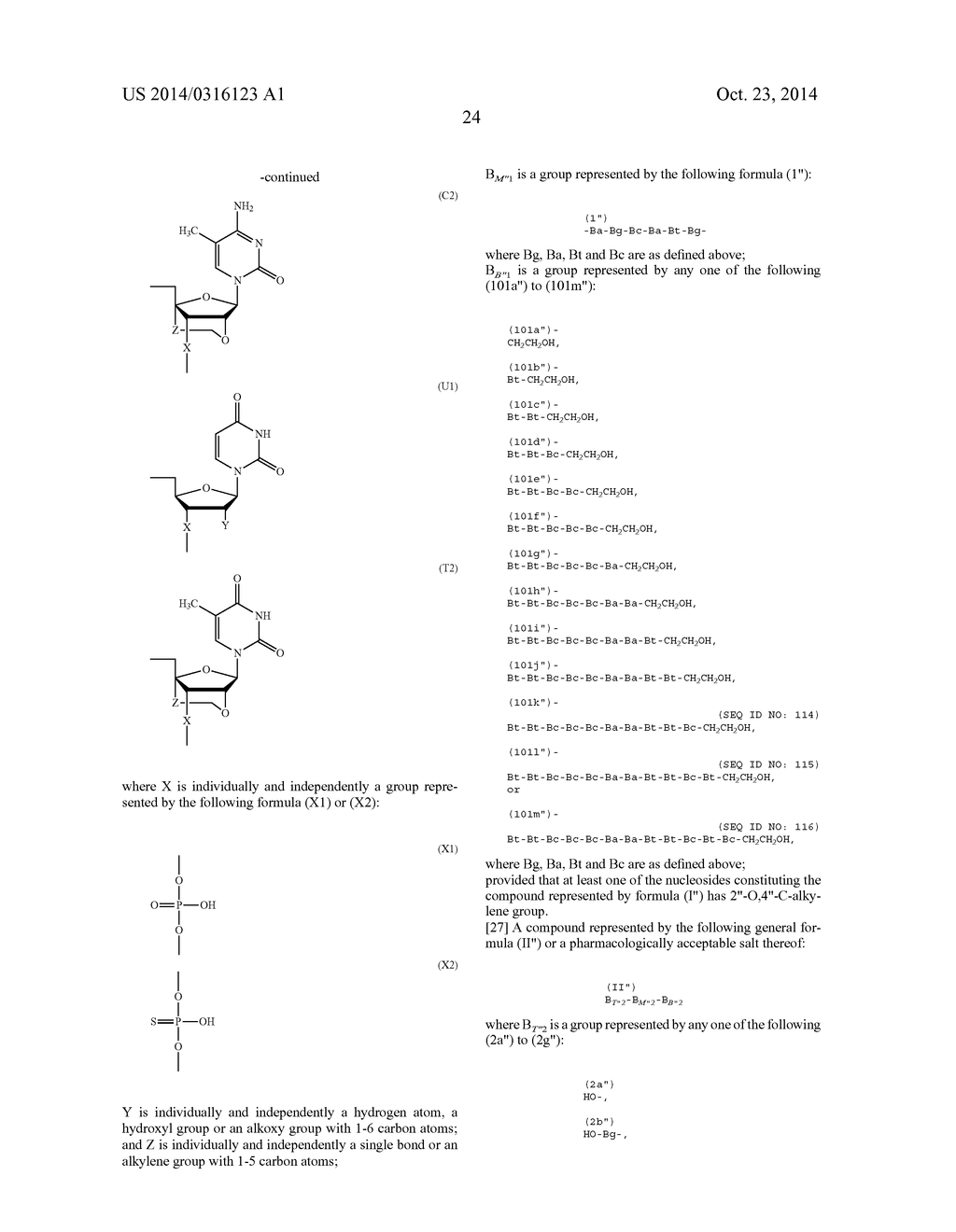 ENA NUCLEIC ACID PHARMACEUTICALS CAPABLE OF MODIFYING SPLICING OF mRNA     PRECURSORS - diagram, schematic, and image 47