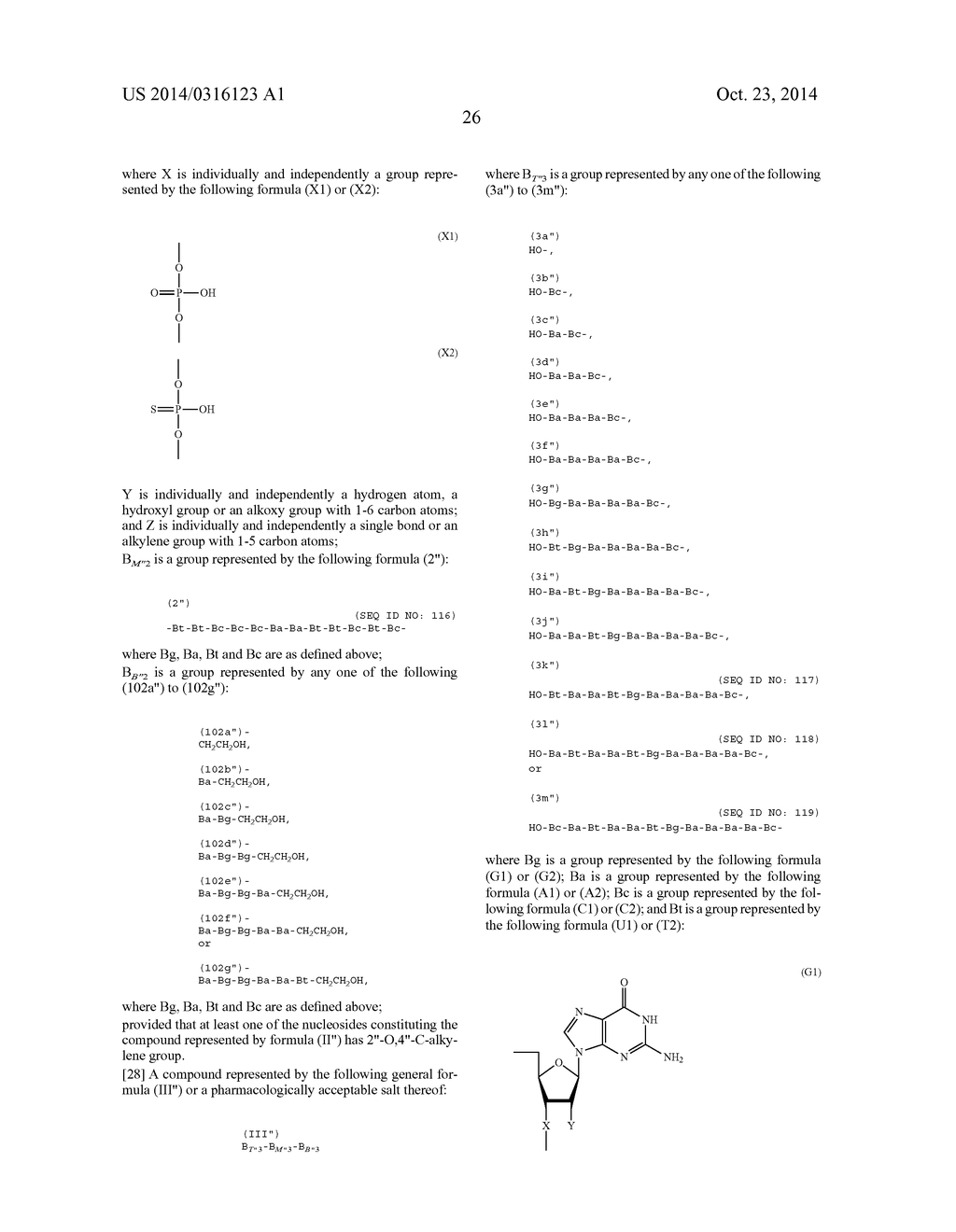 ENA NUCLEIC ACID PHARMACEUTICALS CAPABLE OF MODIFYING SPLICING OF mRNA     PRECURSORS - diagram, schematic, and image 49