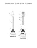 ADJUSTABLE HEIGHT CARRIAGES FOR RAISING, LOWERING, HOLDING, LOCKING AND     RELEASING OBJECTS ON ELEVATED STRUCTURES diagram and image