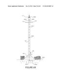 ADJUSTABLE HEIGHT CARRIAGES FOR RAISING, LOWERING, HOLDING, LOCKING AND     RELEASING OBJECTS ON ELEVATED STRUCTURES diagram and image