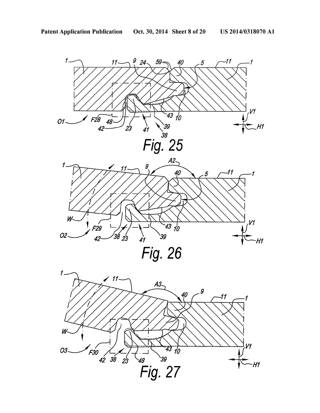 Floor Element, Locking System for Floor Elements, Floor Covering and     Method for Composing Such Floor Elements to a Floor Covering - diagram, schematic, and image 09