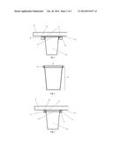 Cupholder for Storing Cups Beneath Surfaces diagram and image