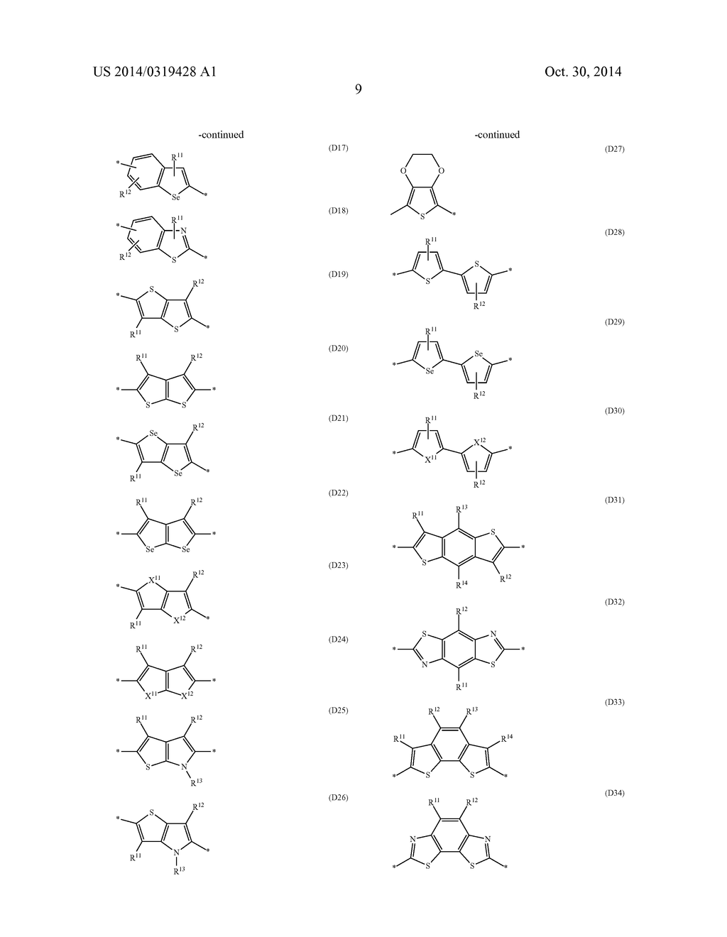 SMALL MOLECULES AND THEIR USE AS ORGANIC SEMICONDUCTORS - diagram, schematic, and image 10