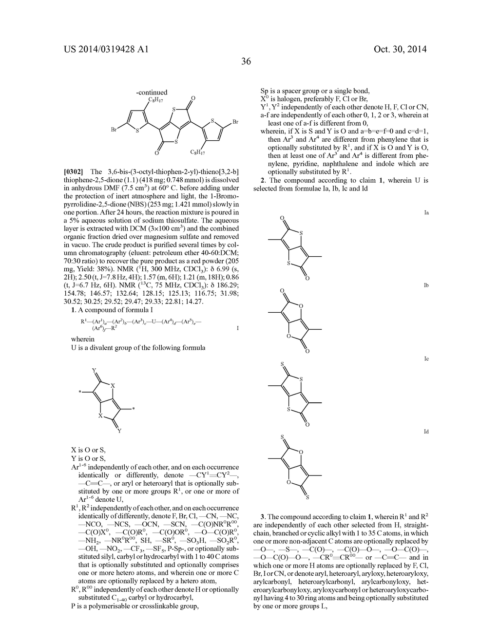 SMALL MOLECULES AND THEIR USE AS ORGANIC SEMICONDUCTORS - diagram, schematic, and image 37