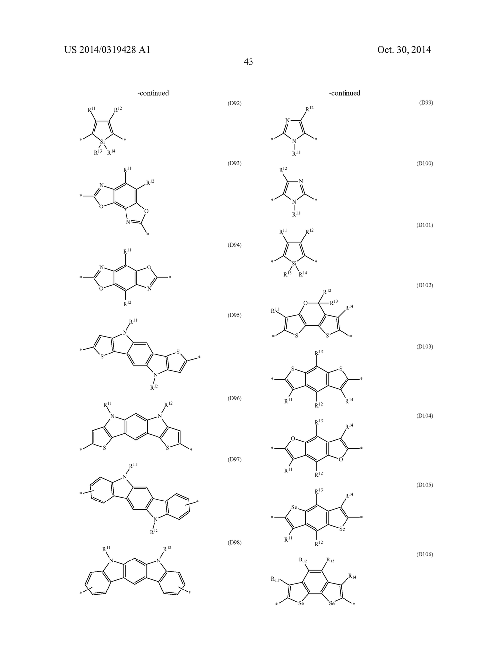 SMALL MOLECULES AND THEIR USE AS ORGANIC SEMICONDUCTORS - diagram, schematic, and image 44