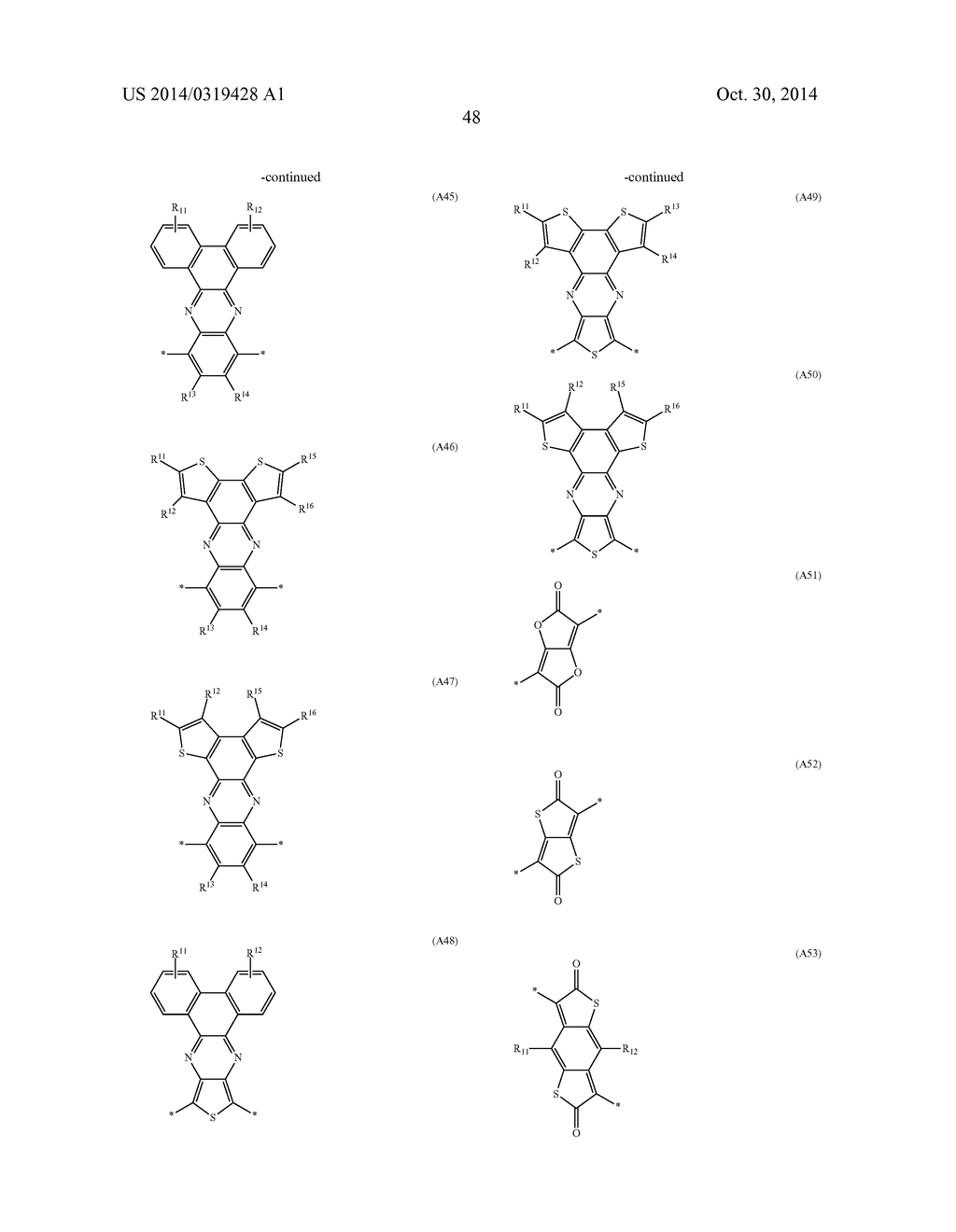 SMALL MOLECULES AND THEIR USE AS ORGANIC SEMICONDUCTORS - diagram, schematic, and image 49