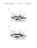 THIN-FILM TRANSISTOR STRUCTURE, AS WELL AS THIN-FILM TRANSISTOR AND     DISPLAY DEVICE EACH HAVING SAID STRUCTURE diagram and image