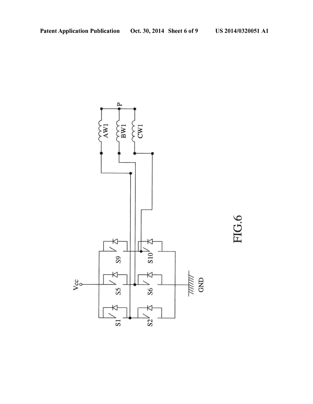 MOTOR WINDING AND POWER ELECTRONIC SWITCH ASSEMBLY HAVING SWITCHABLE     OUTPUT CAPABILITY - diagram, schematic, and image 07