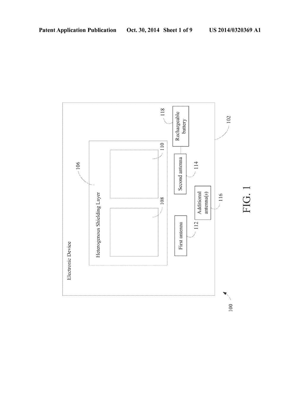 SHIELDING LAYER FOR A DEVICE HAVING A PLURALITY OF ANTENNAS - diagram, schematic, and image 02