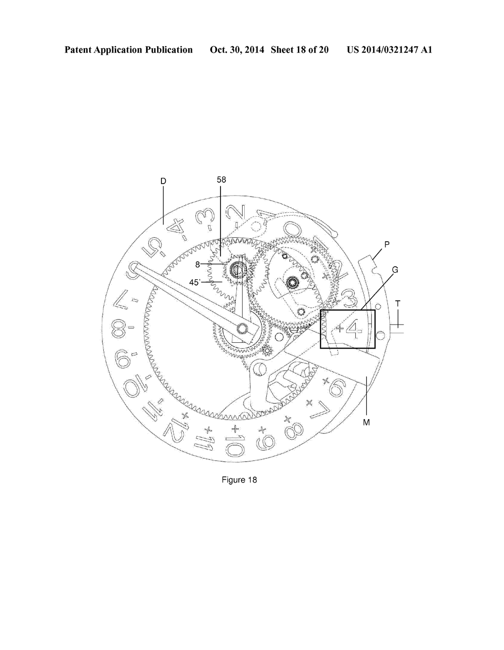 TIME PIECE CAPABLE OF DISPLAYING TWO TIME ZONES - diagram, schematic, and image 19