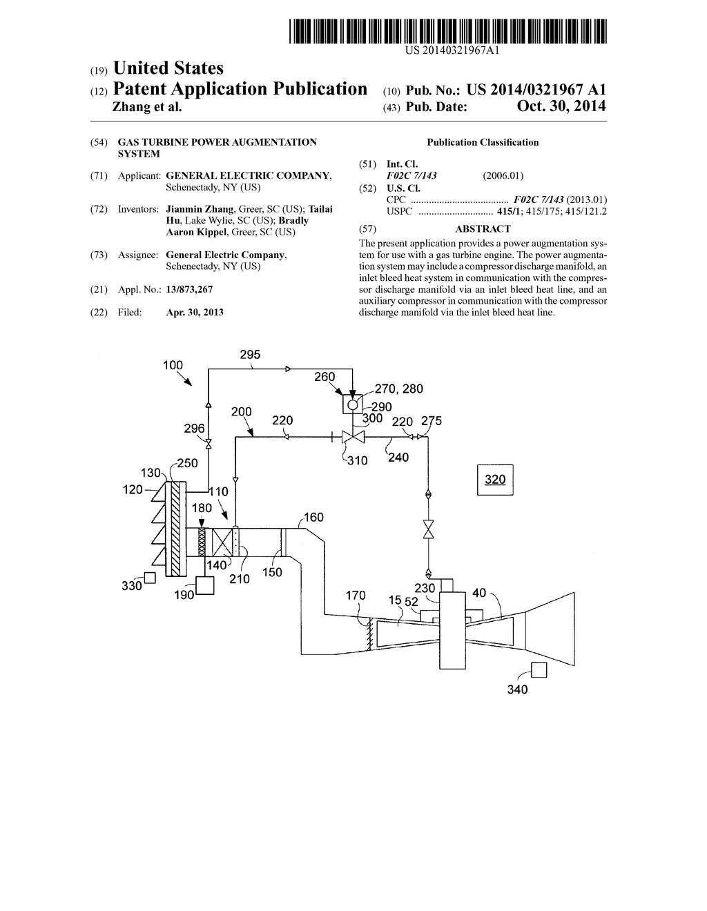 Gas Turbine Power Augmentation System - diagram, schematic, and image 01