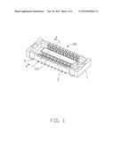 BOARD TO BOARD CONNECTOR PREVENTING AN INSULATIVE HOUSING FROM WARPING     DURING ASSEMBLING A PLURALITY OF CONTACTS INTO THE INSULATIVE HOUSING diagram and image