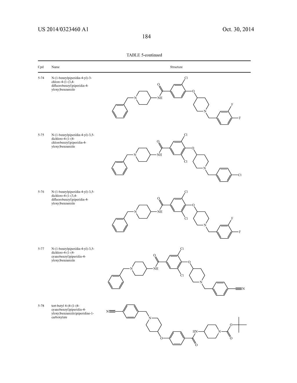 Methods for Using Carboxamide, Sulfonamide and Amine Compounds - diagram, schematic, and image 184