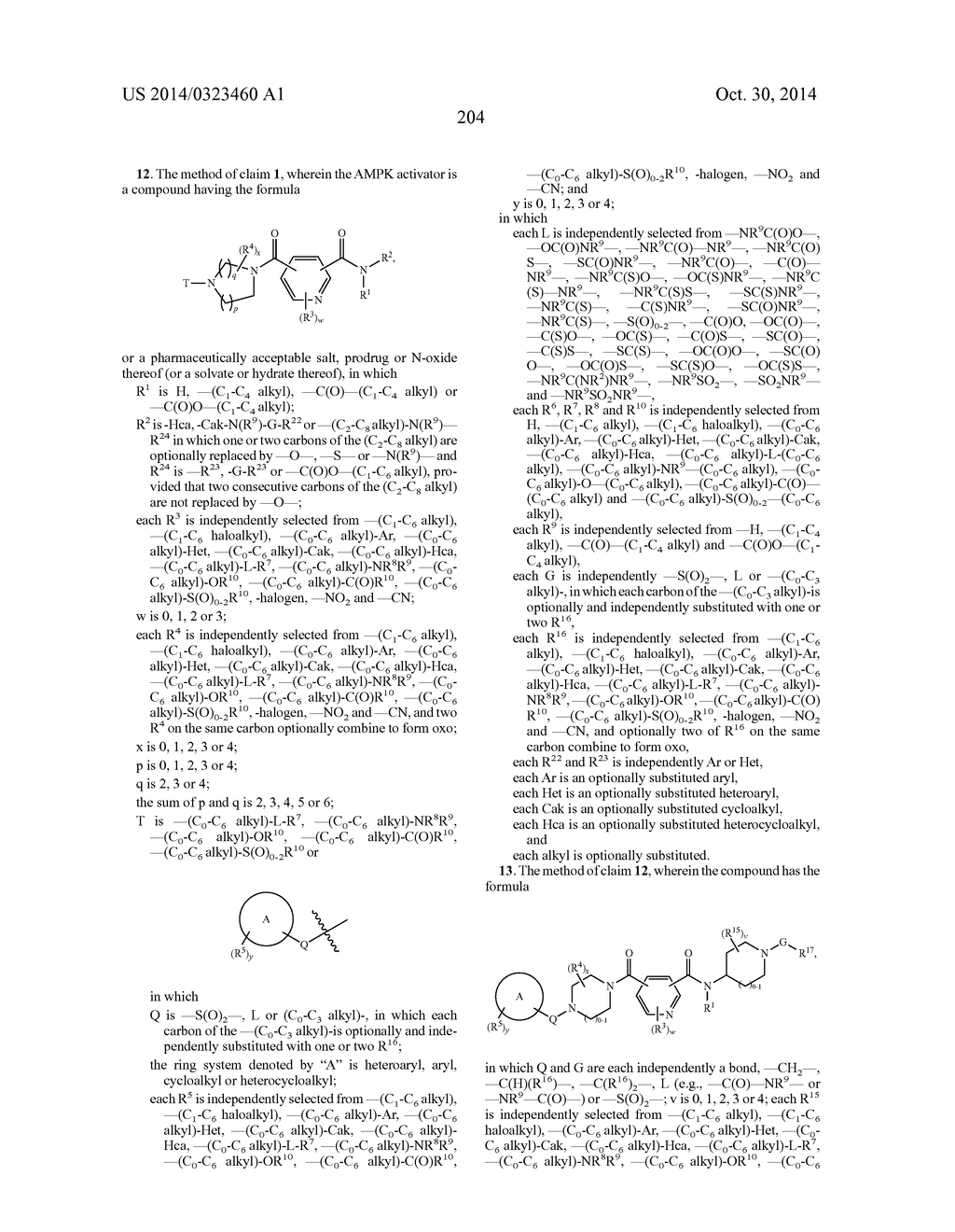 Methods for Using Carboxamide, Sulfonamide and Amine Compounds - diagram, schematic, and image 204