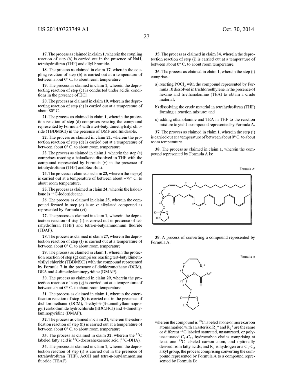 METHODS FOR THE SYNTHESIS OF 13C LABELED PLASMALOGEN - diagram, schematic, and image 28