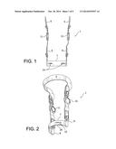 KNEE BRACE WITH ADJUSTABLE BOLSTER diagram and image