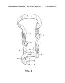 KNEE BRACE WITH ADJUSTABLE BOLSTER diagram and image