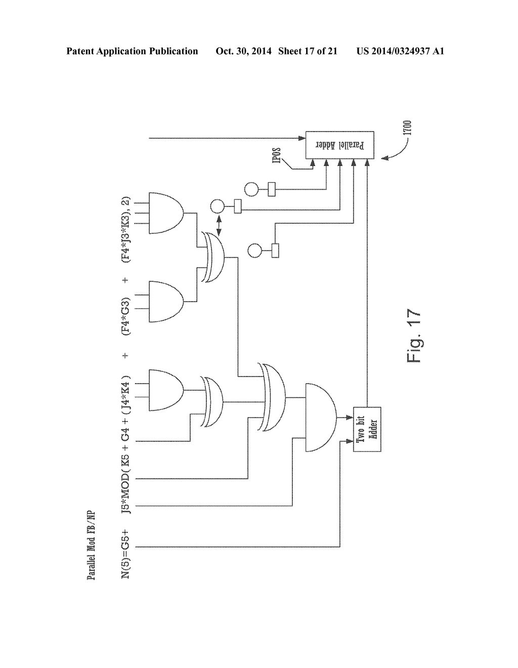 METHOD FOR A STAGE OPTIMIZED HIGH SPEED ADDER - diagram, schematic, and image 18