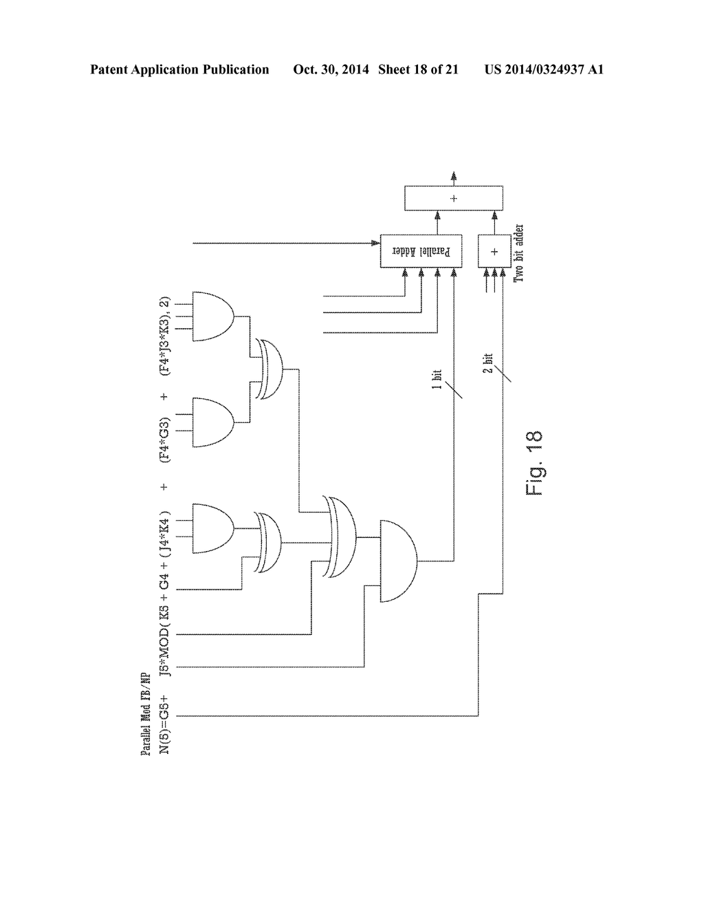 METHOD FOR A STAGE OPTIMIZED HIGH SPEED ADDER - diagram, schematic, and image 19