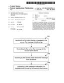 METHOD AND DEVICE FOR TRANSMITTING AND FORWARDING A MESSAGE diagram and image