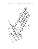 METHOD OF MANUFACTURING A BODY ADHERING ABSORBENT ARTICLE ORIENTATED IN     THE CROSS-MACHINE DIRECTION WITH REDUCED CURL diagram and image