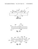 MICROELECTRONIC DEVICES AND MICROELECTRONIC SUPPORT DEVICES, AND     ASSOCIATED ASSEMBLIES AND METHODS diagram and image