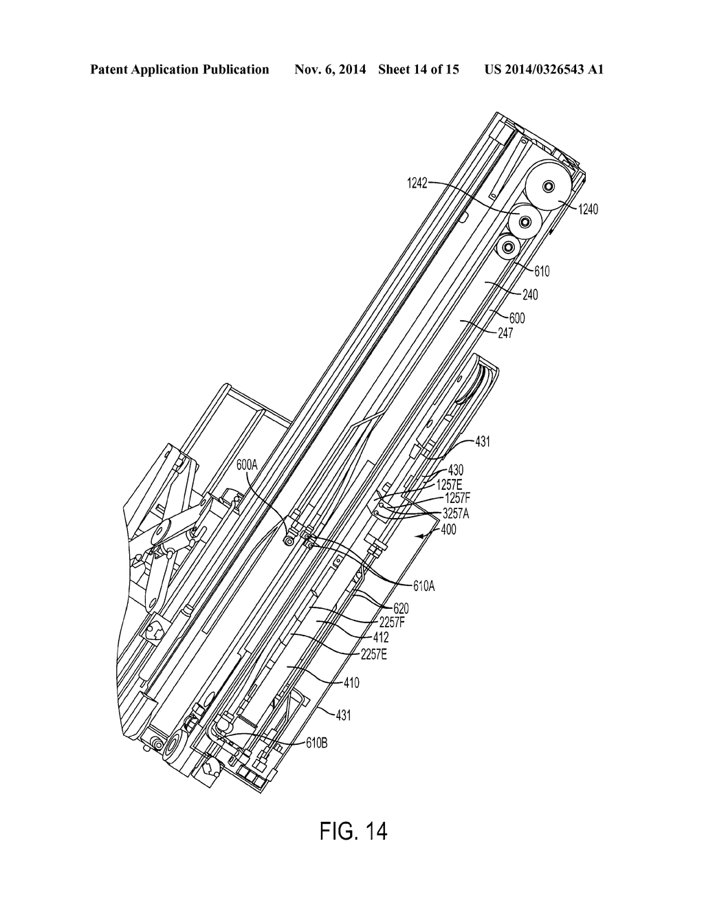 FORK CARRIAGE APPARATUS FOR A MATERIALS HANDLING VEHICLE - diagram, schematic, and image 15