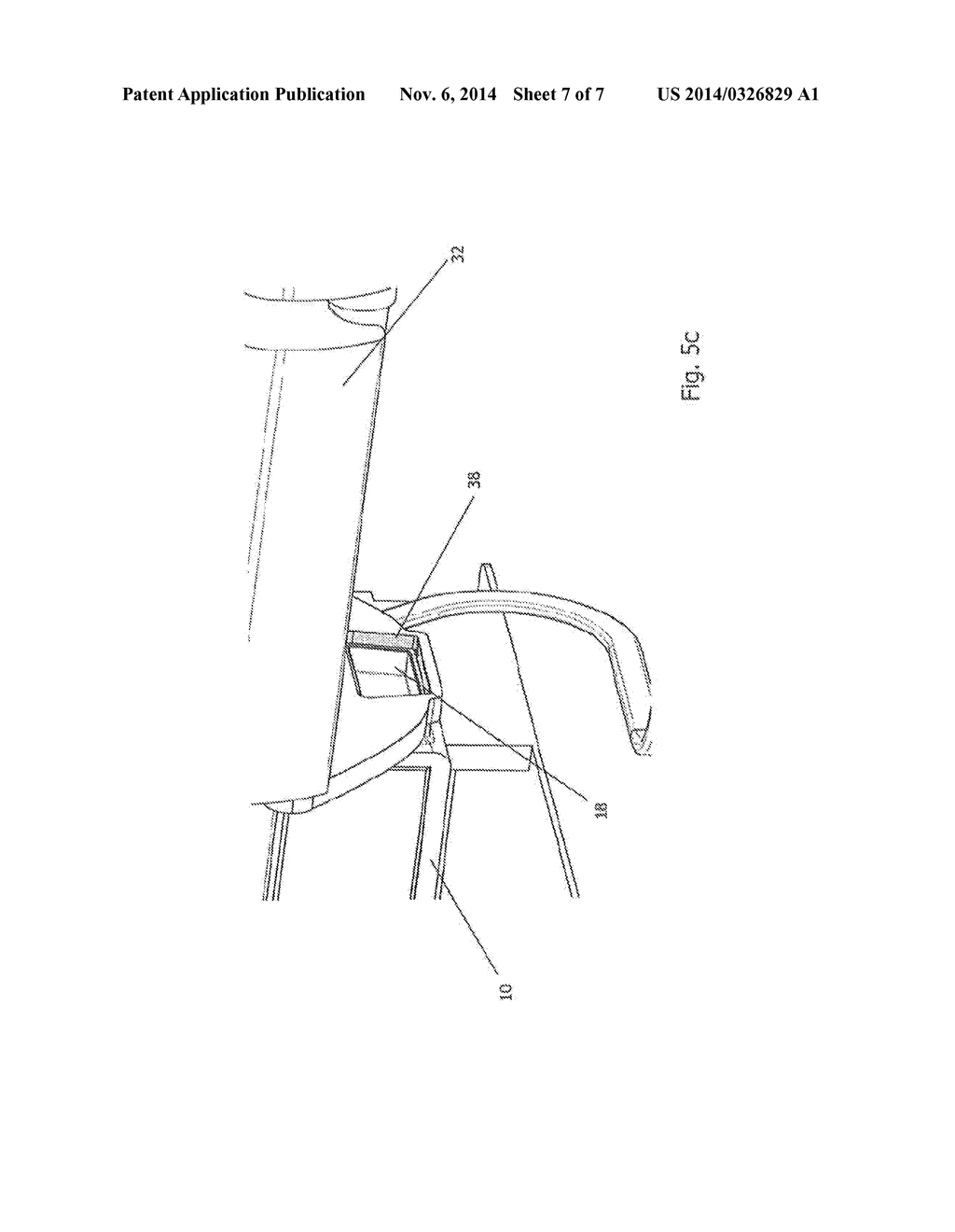 Cabin attendant seat with additional support - diagram, schematic, and image 08