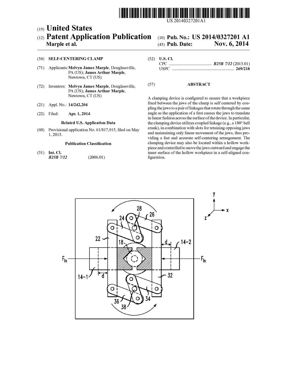 Self-Centering Clamp - diagram, schematic, and image 01